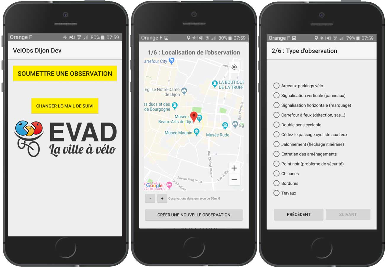 L’association EVAD vous invite à découvrir et tester  l’application VelObs