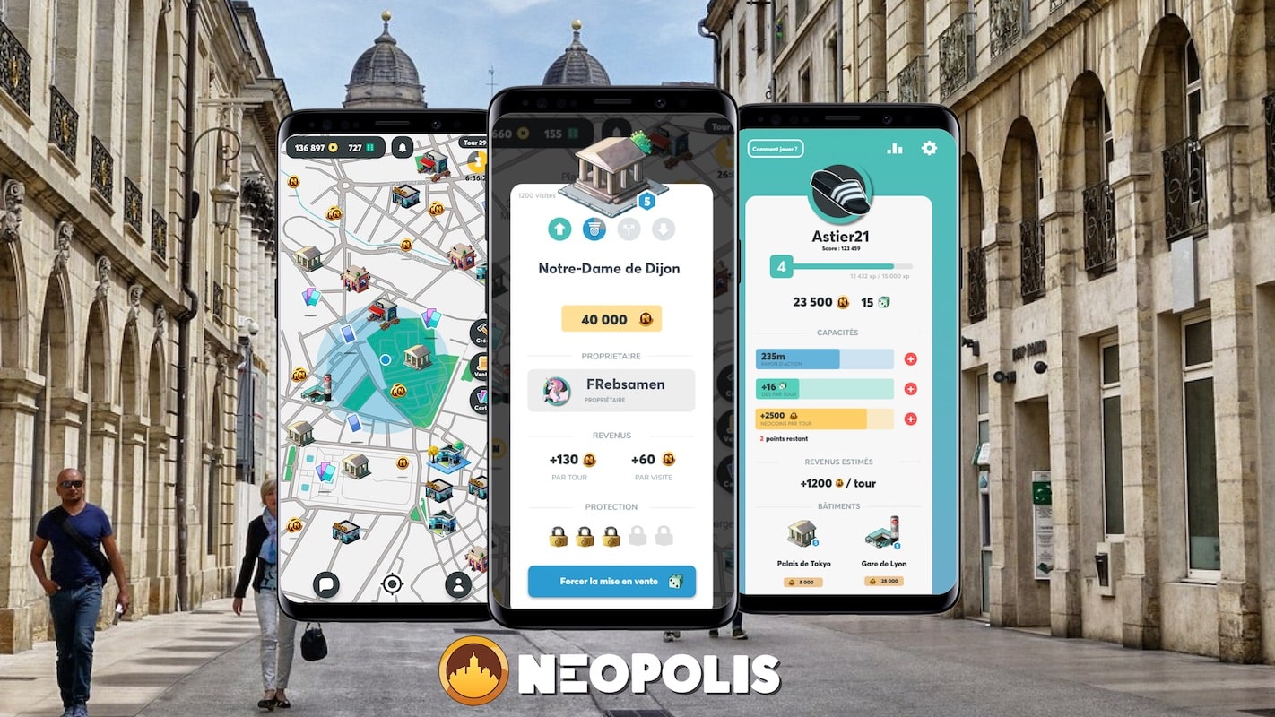 Neopolis débarque à Dijon : Un monopoly grandeur nature depuis son smartphone