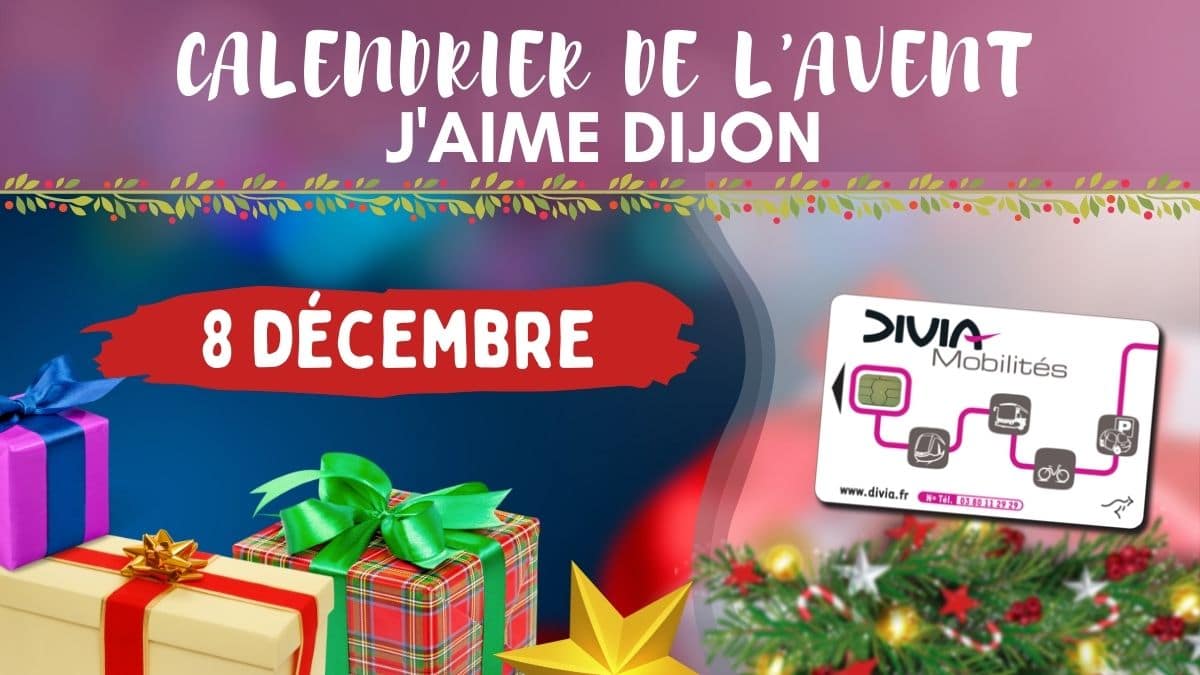 À gagner aujourd'hui dans le calendrier de l'Avent 2021 J'Aime Dijon : des Pass 24h Tribu Noël offerts par notre partenaire Divia