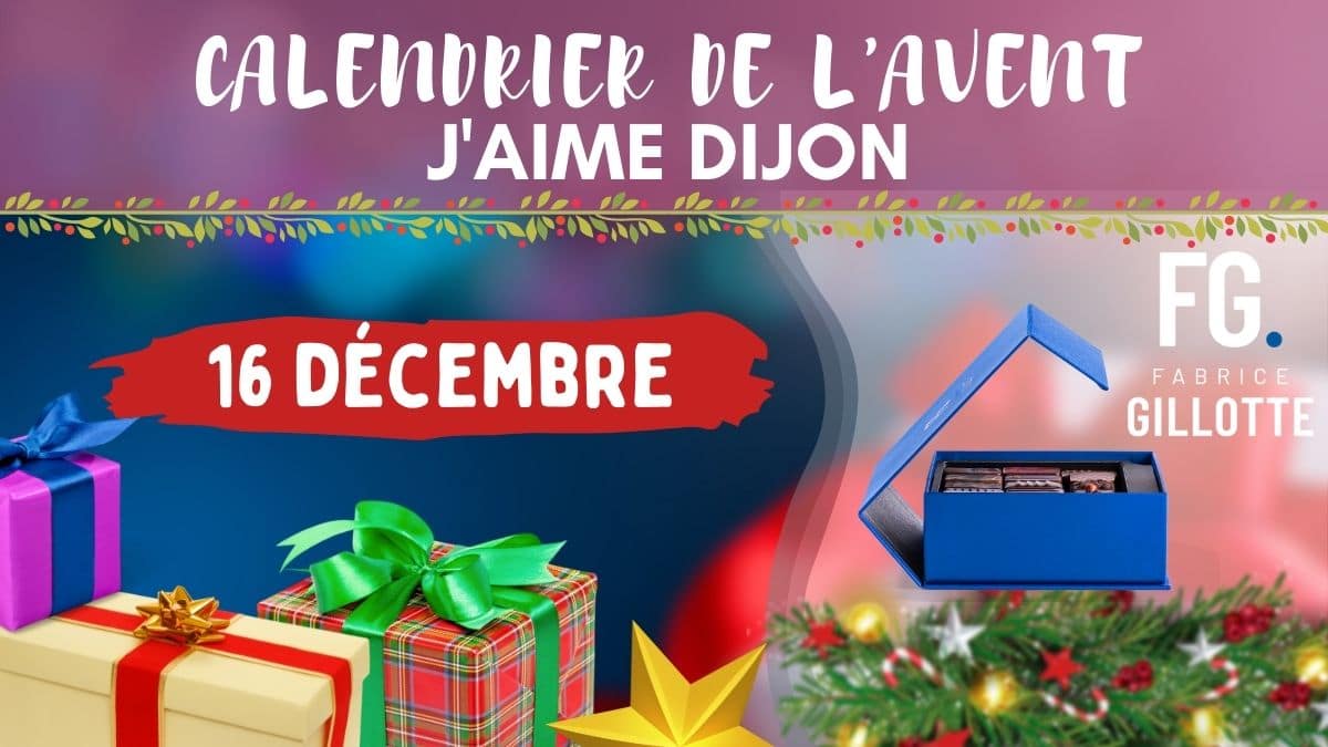 À gagner aujourd'hui dans le calendrier de l'Avent 2021 J'Aime Dijon : des chocolats offerts par le chocolatier Fabrice Gillotte.