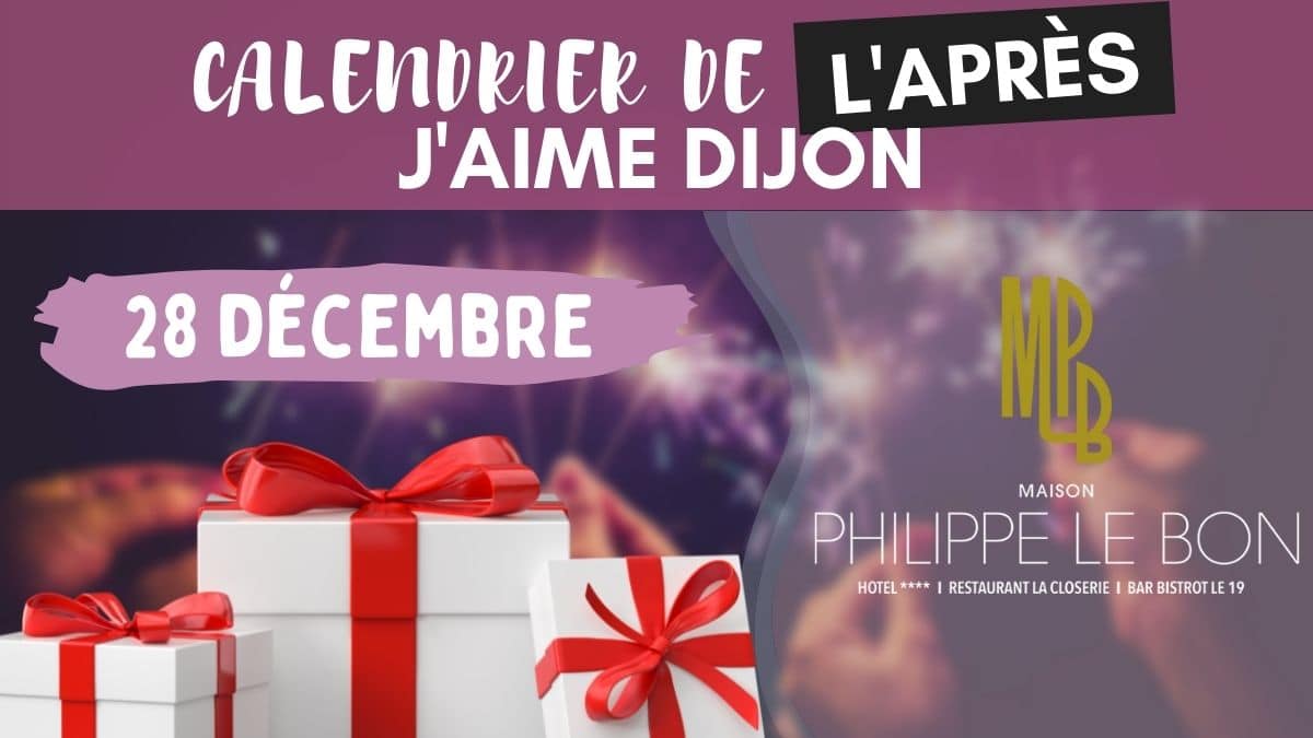 À gagner aujourd'hui dans le calendrier de l'Après 2021 J'Aime Dijon : des invitations pour diner au restaurant La Closerie à Dijon.