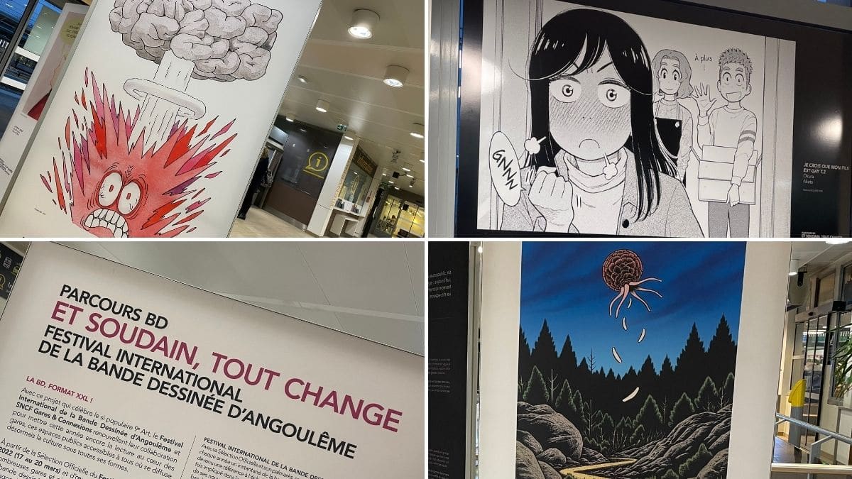 La gare SNCF de Dijon met à l'honneur la bande dessinée pendant un mois.