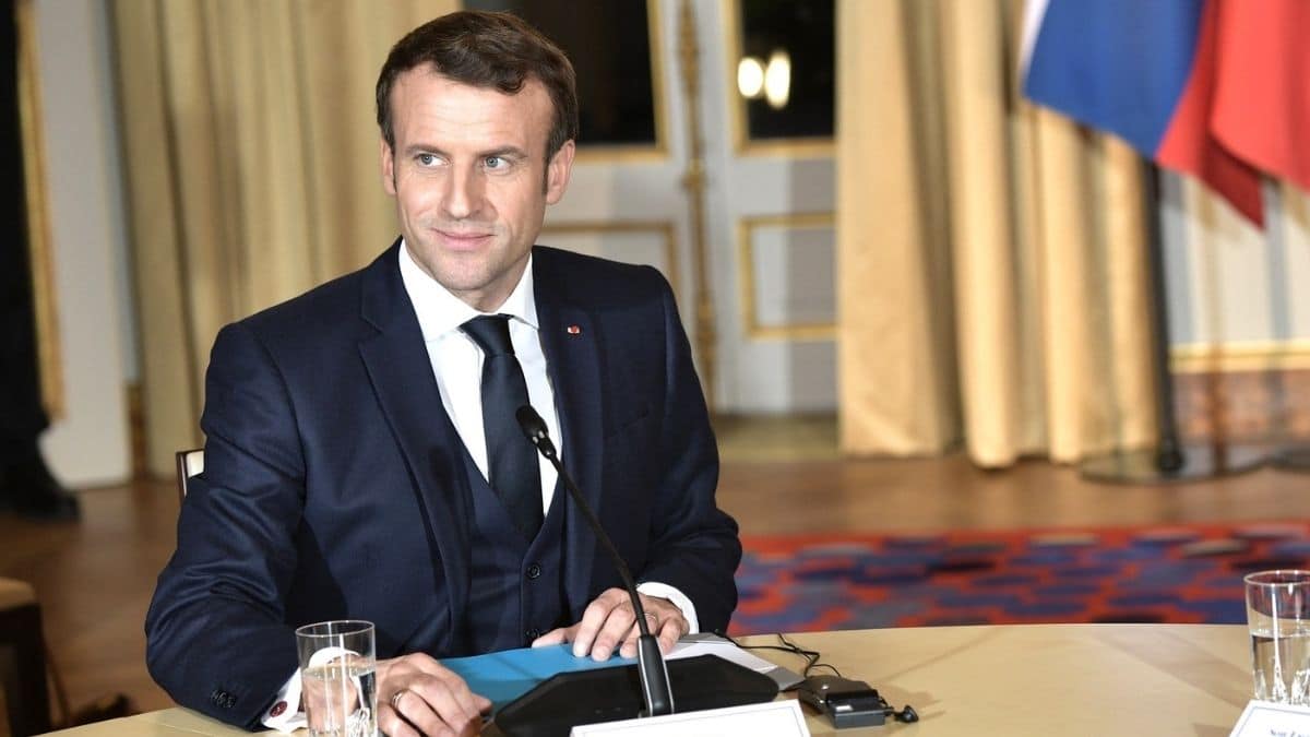 Emmanuel Macron a choisi Dijon comme première étape de ses déplacements de campagne présidentielle, le lundi 28 mars 2022.