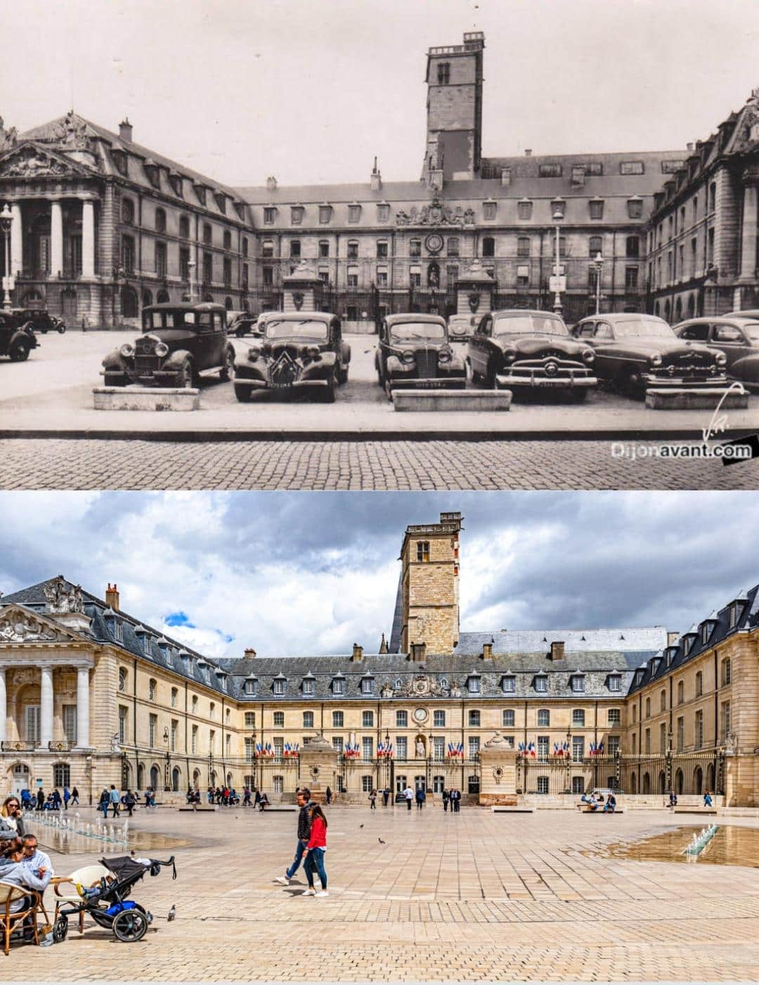 La Place de la Liberté, en 1951 et 2019