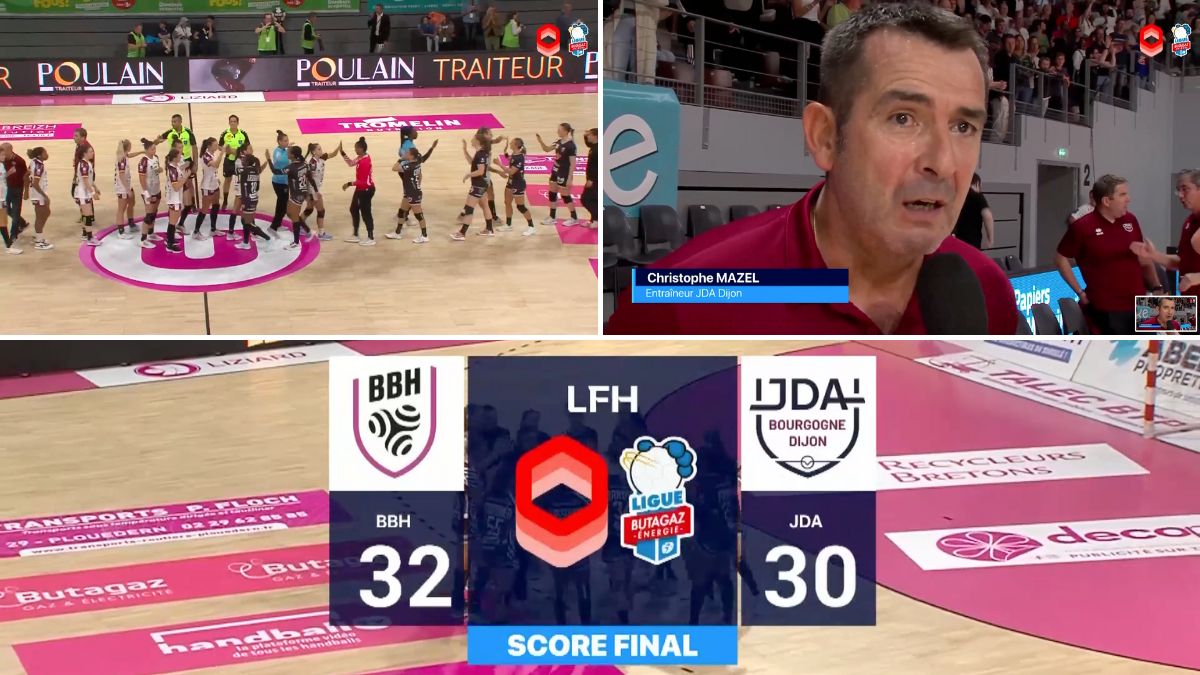 LFH J01 : Brest-Dijon : défaite de la JDA (32-30)