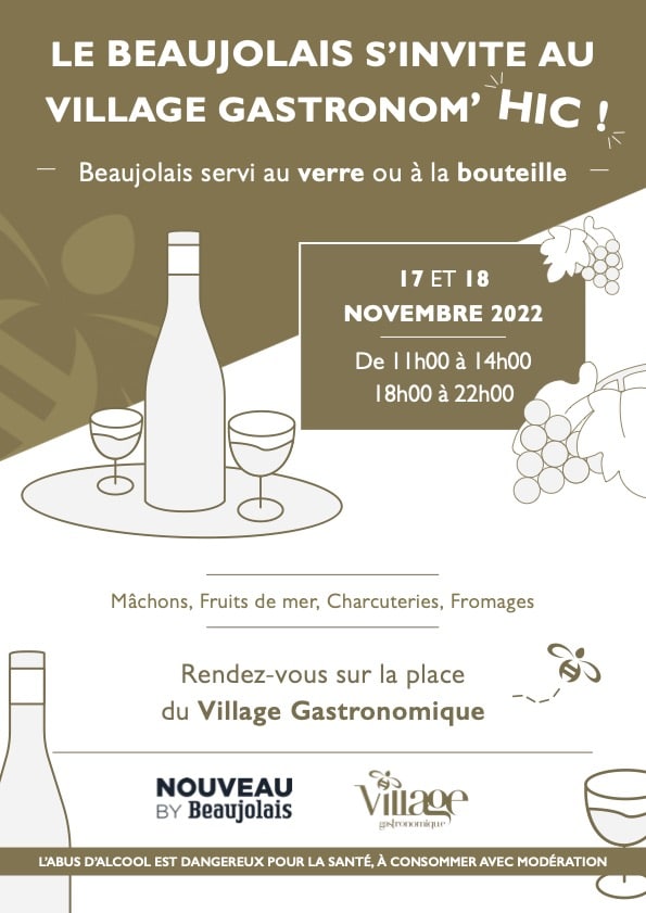 Le Beaujolais Nouveau s'invite au Village Gastronom'Hic