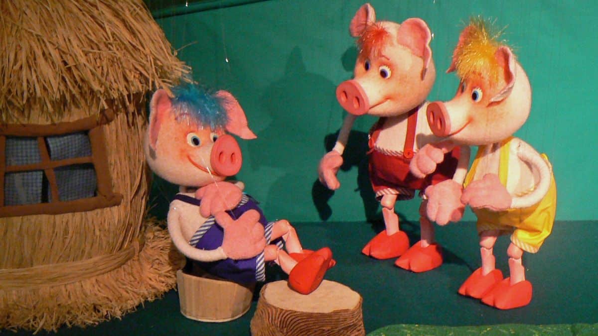 Le spectacle de marionnette Les trois petits cochons par la compagnie Intermarionnette à Dijon