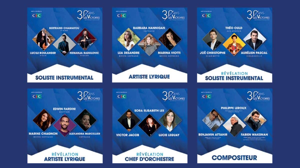 Les nominés des Victoires de la musique classique 2023, qui se déroule à l'Auditorium de Dijon