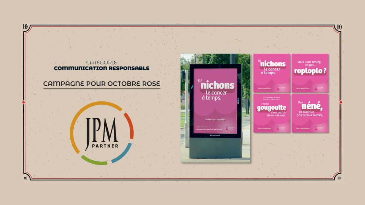 Trophée Cerclecom 2023 - Meilleure campagne Communication responsable, JPM Partner