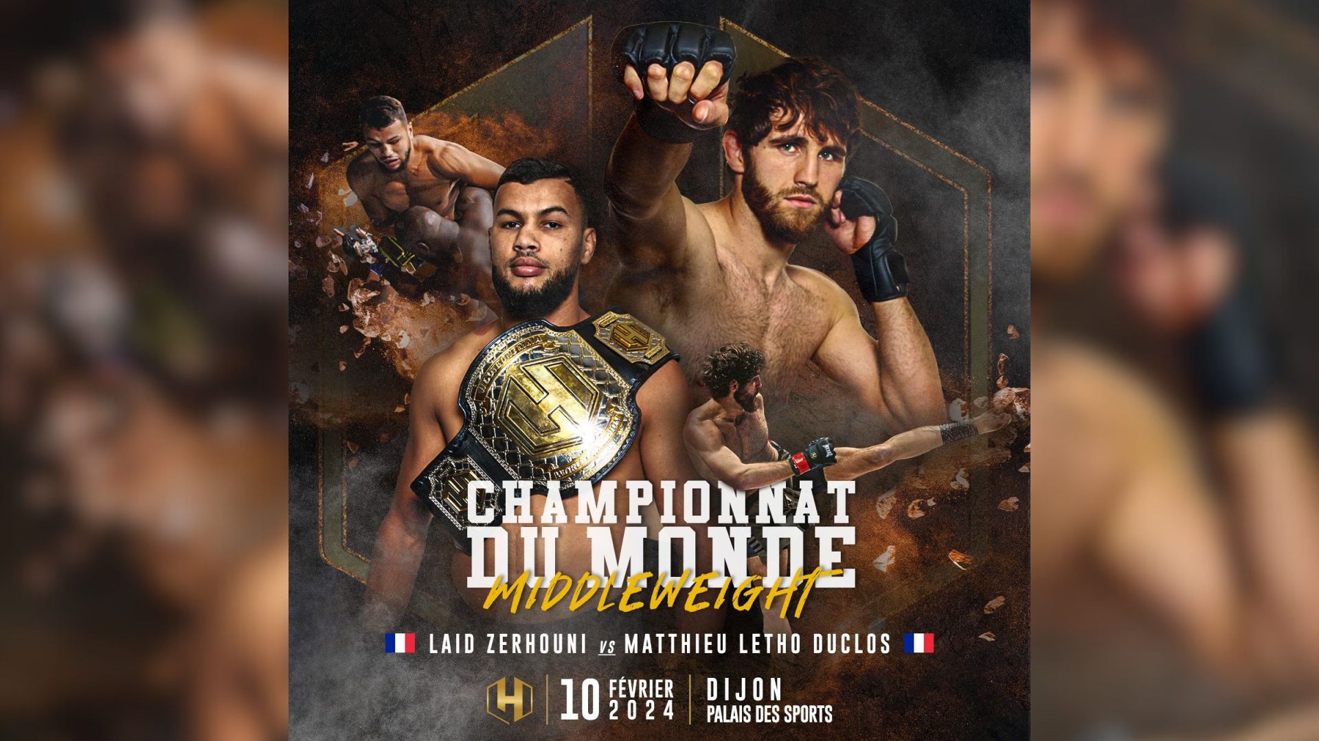 Un championnat du monde de MMA à Dijon