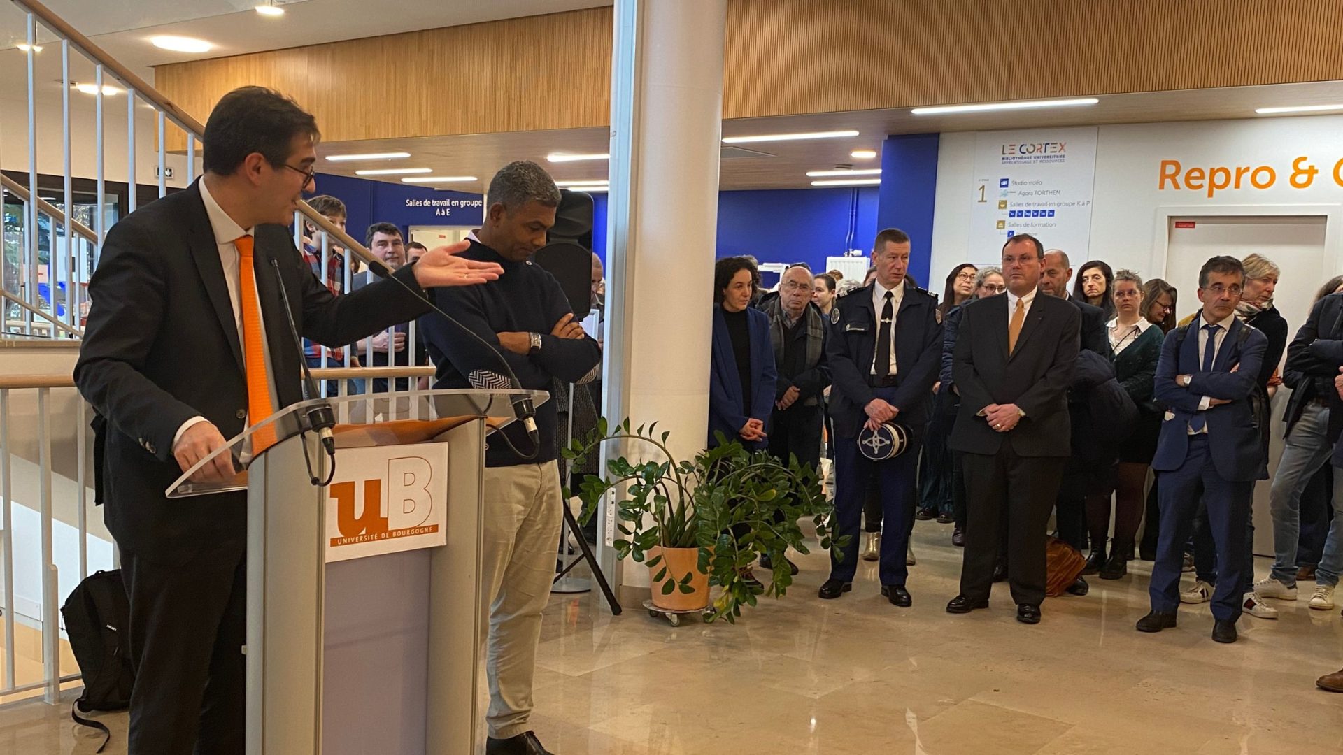 Le Cortex, la nouvelle bibliothèque connectée de l’université de Bourgogne a été inaugurée hier