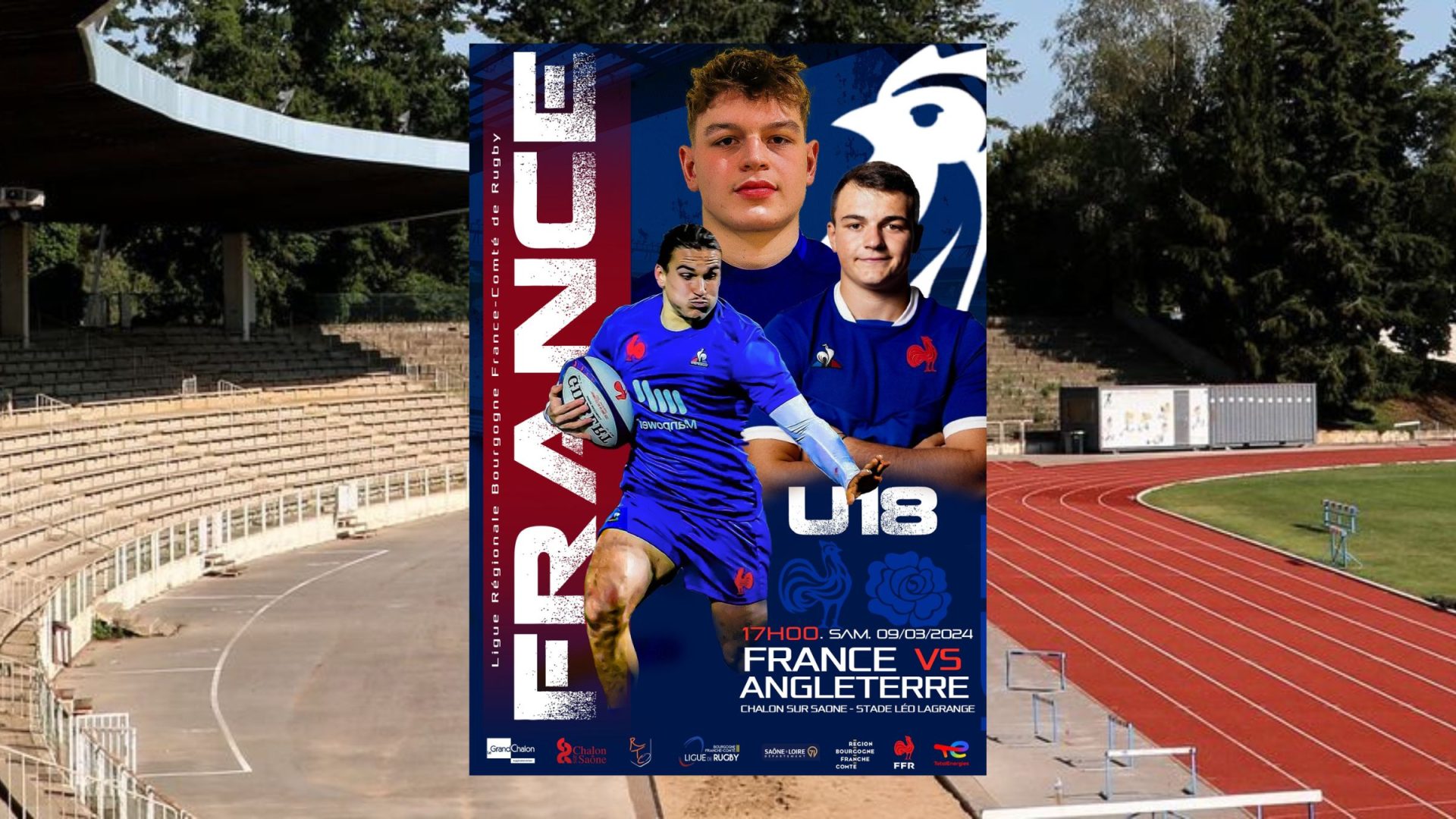 Rugby : Le match international France-Angletterre U18 sera à Chalon en mars prochain 