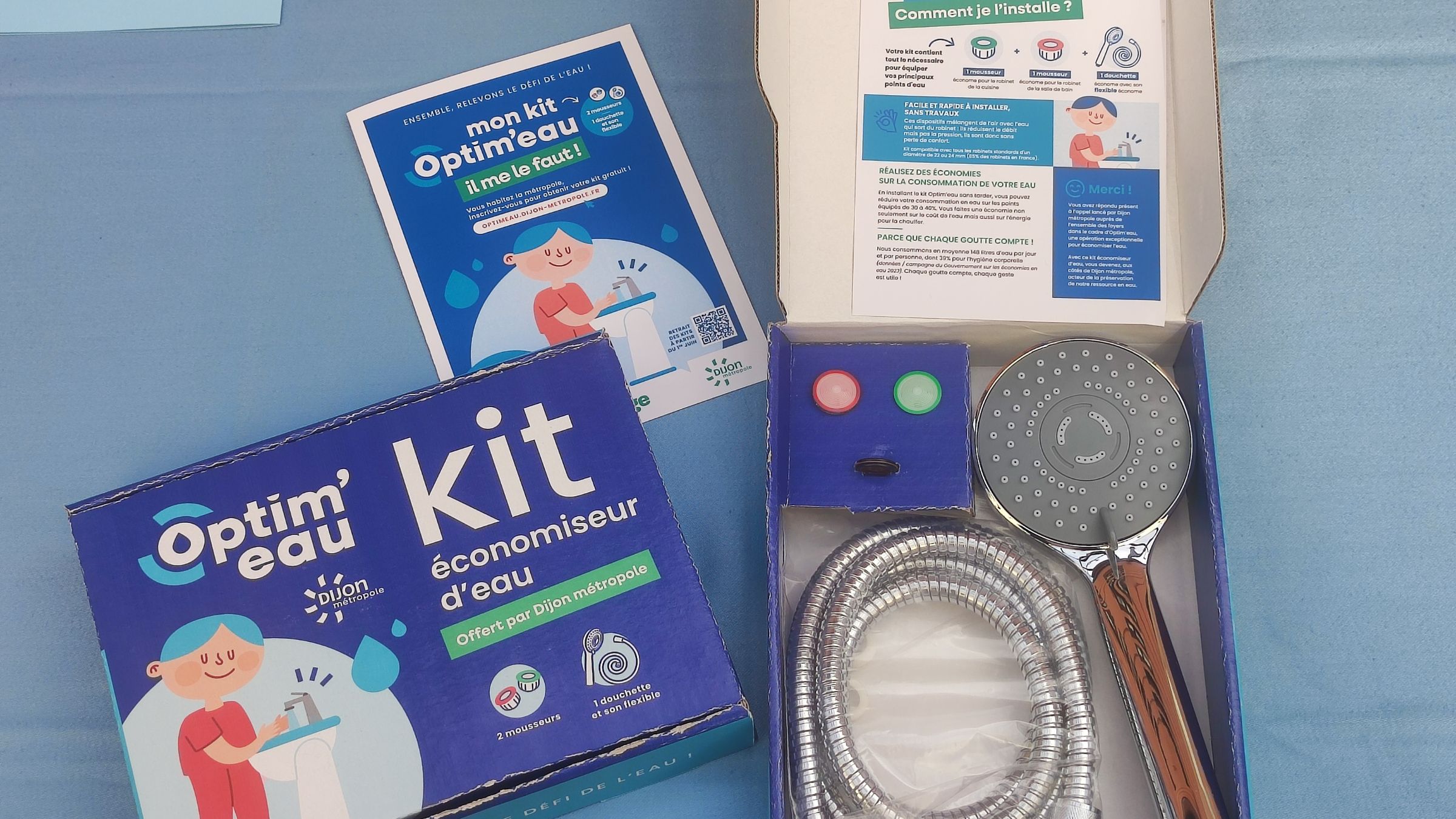 Dijon Métropole distribue des kits pour économiser l'eau