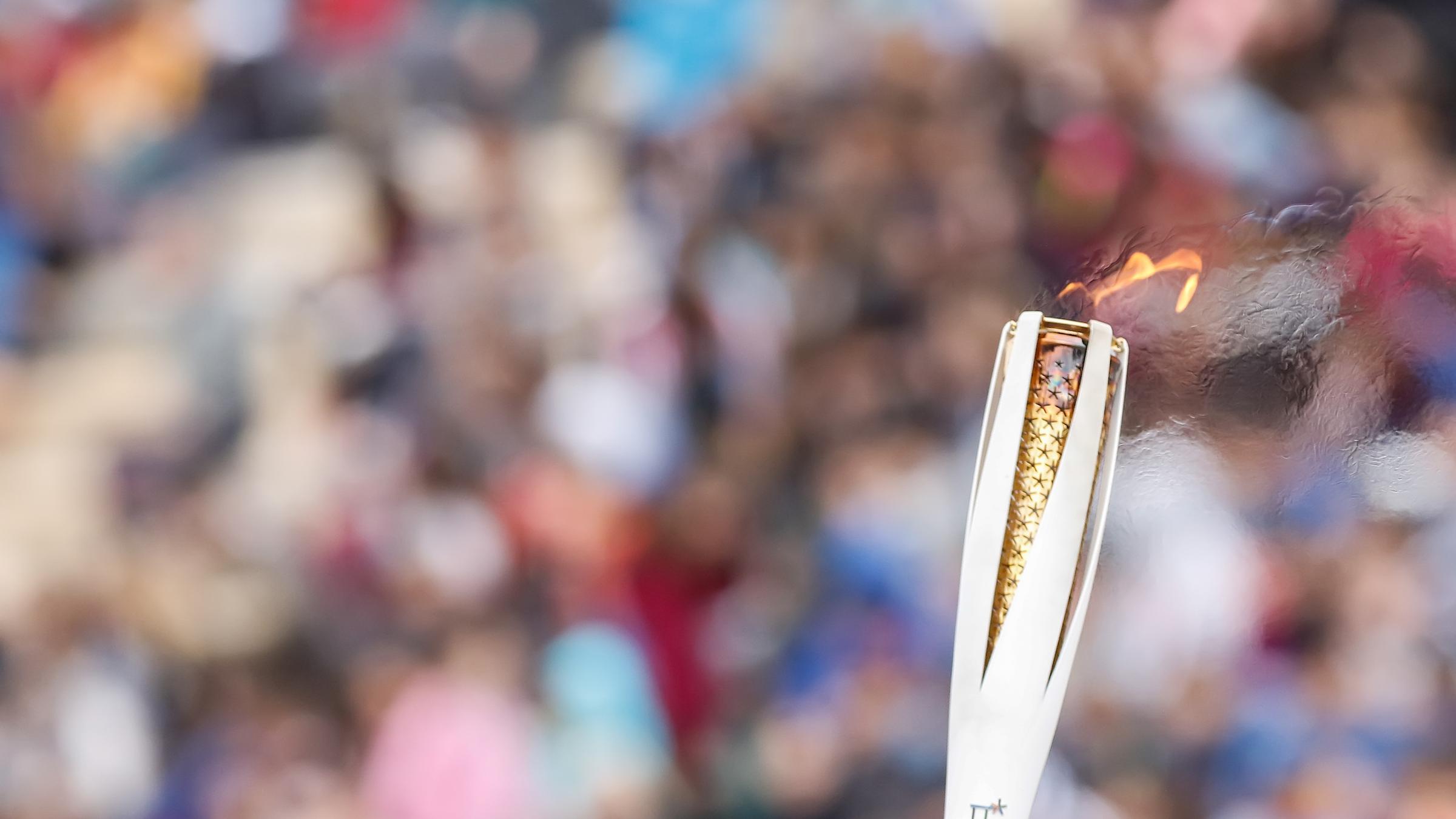 La circulation à Dijon lors de l'arrivée de la Flamme Olympique