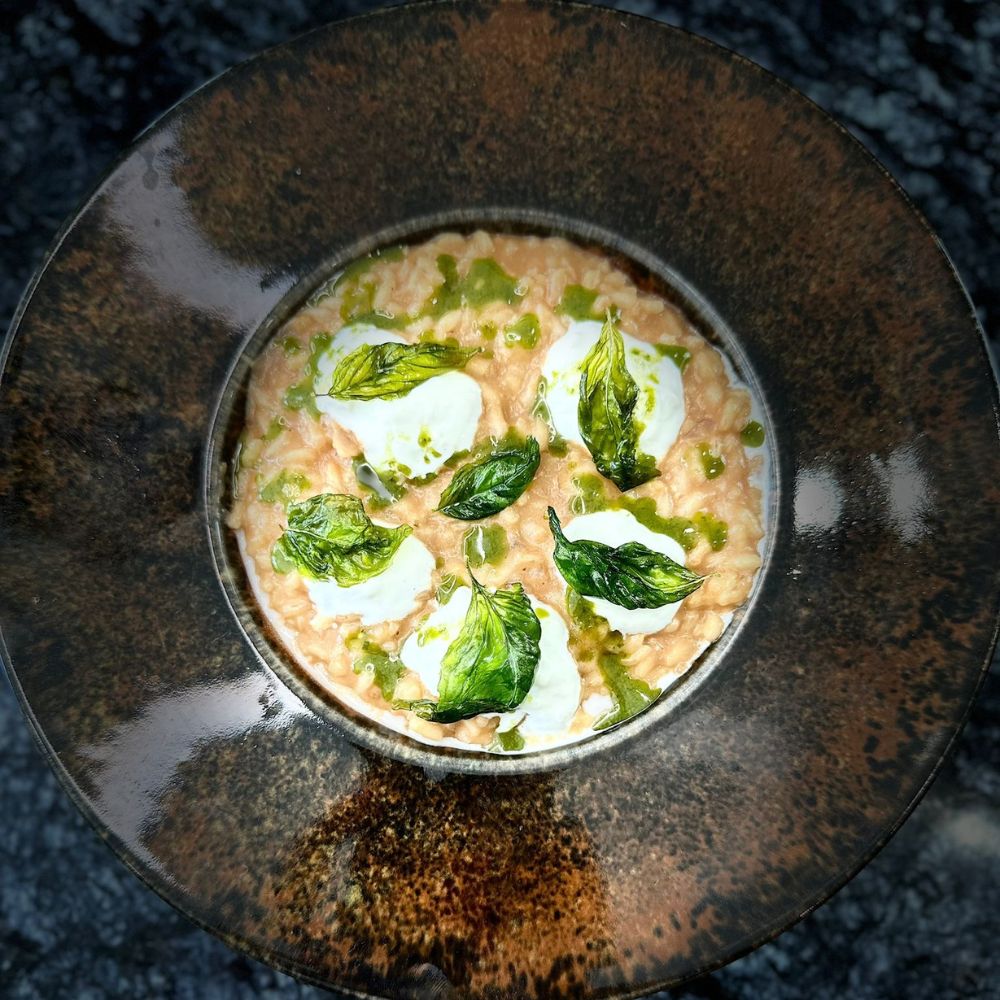 La recette de la semaine : Risotto au Tomate et Burrata