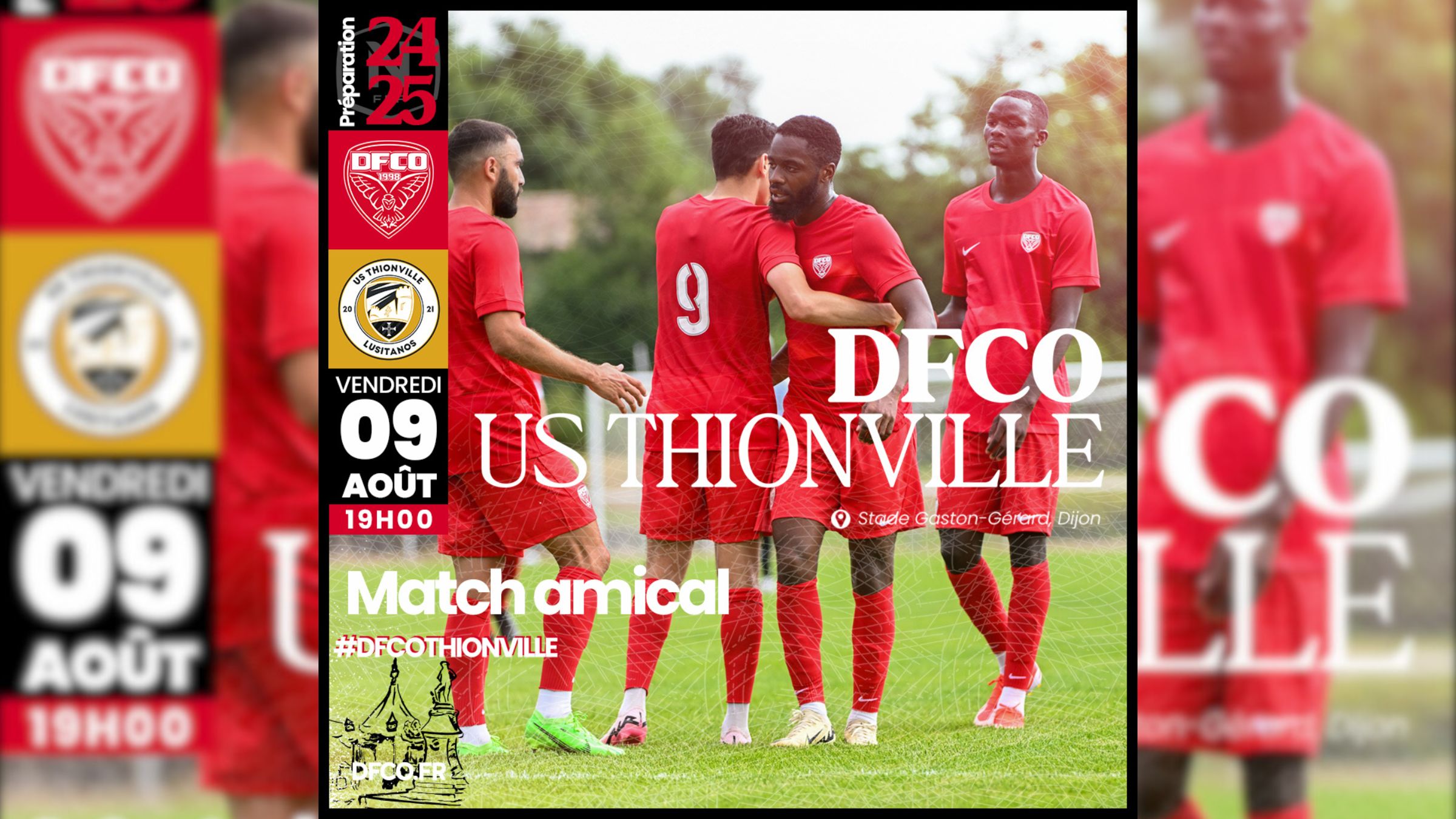 Match amical. DFCO-Thionville à Gaston Gérard le 9 août