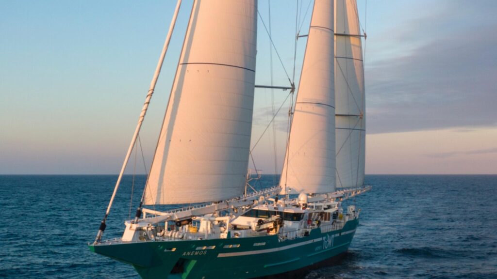 Anemos, le voilier-cargo de la société TOWT