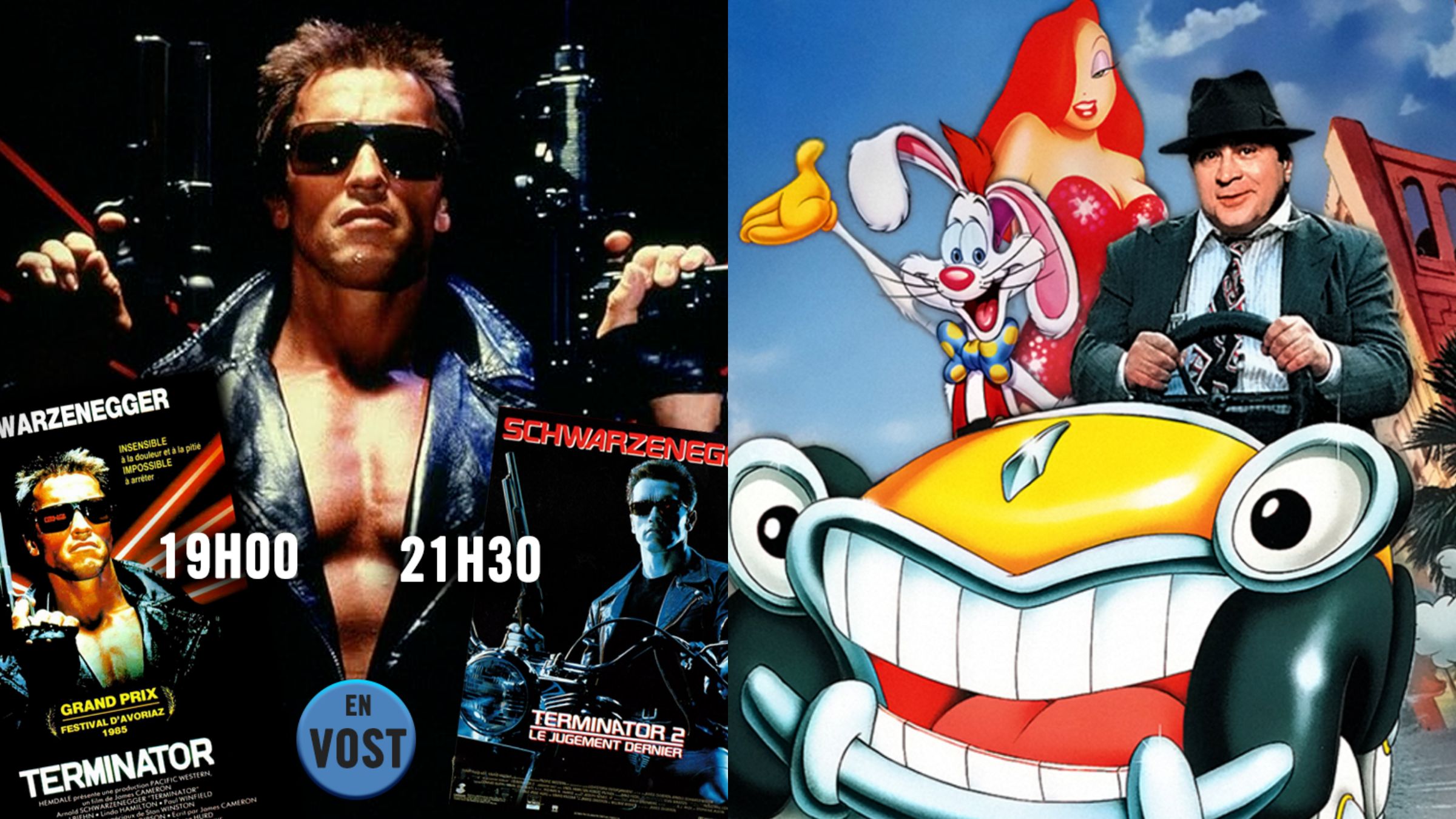 Terminator et Roger Rabbit au Ciné Cap Vert avec PopComix