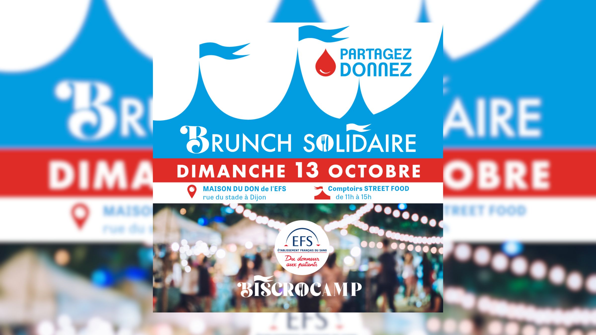 Le Biscrocamp organise un brunch solidaire pour le don du sang
