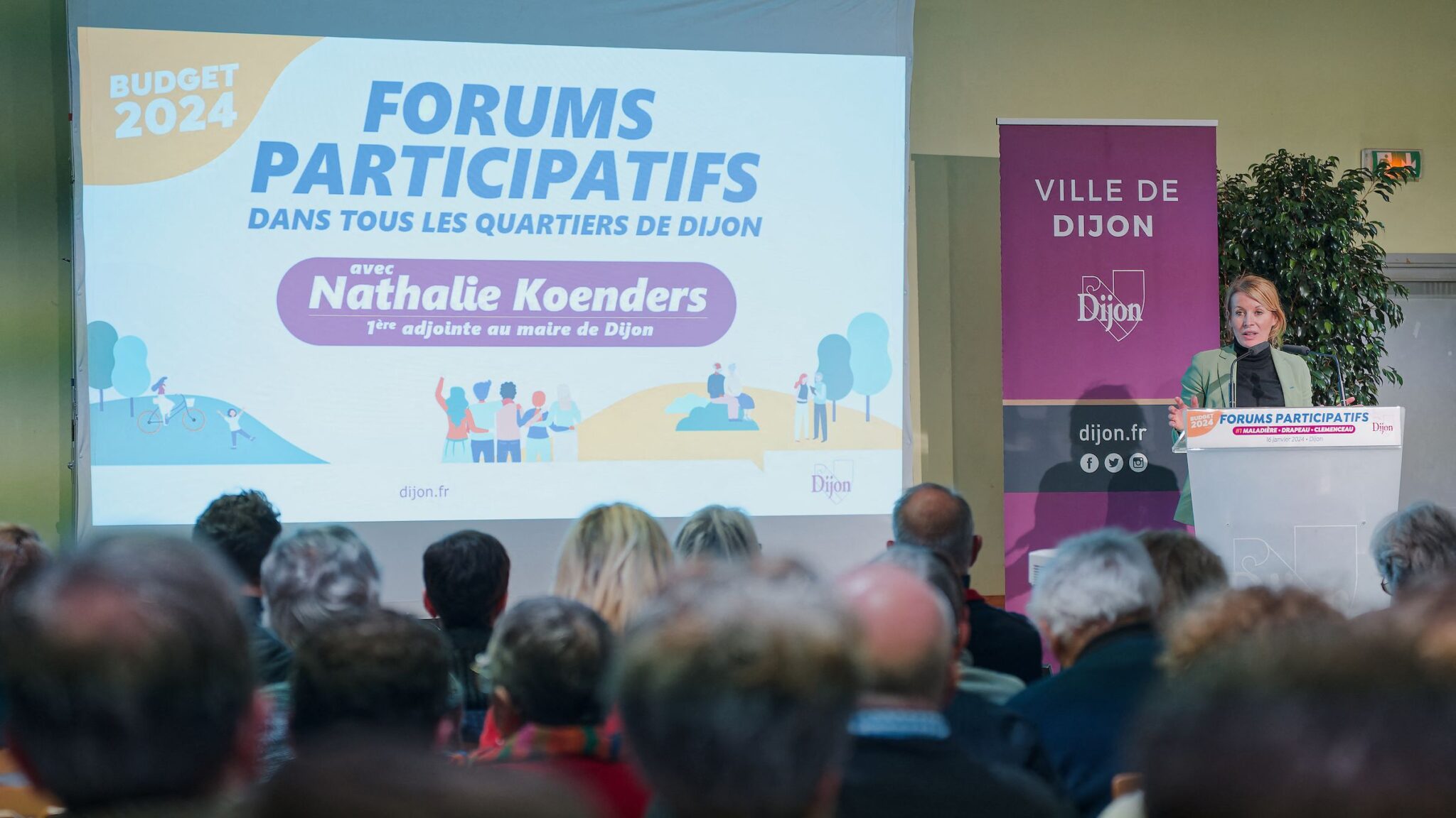 Réunions publiques. La maire de Dijon présente un budget 2025 "responsable et ambitieux" aux Dijonnais