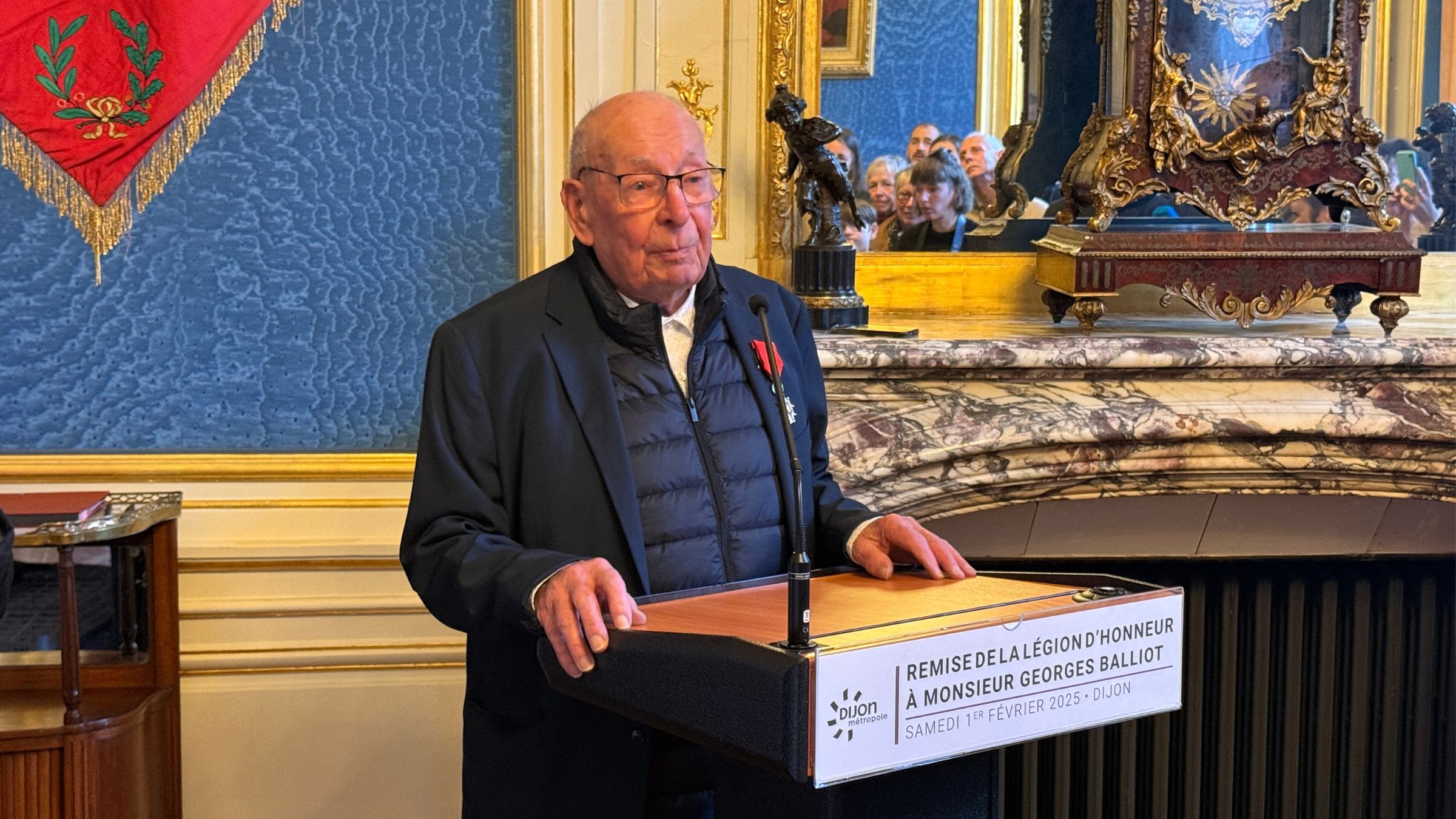 "Une inspiration pour tous", le résistant côte-d'orien Georges Balliot fait Chevalier de la Légion d'honneur