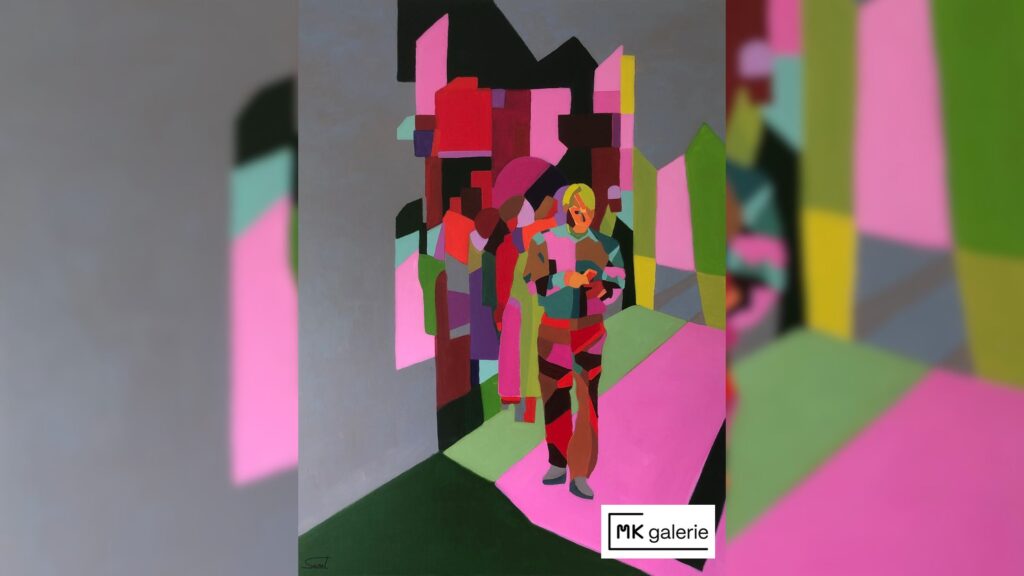 MK galerie expose l'œuvre colorée et géométrique de l'artiste Patrick Senet