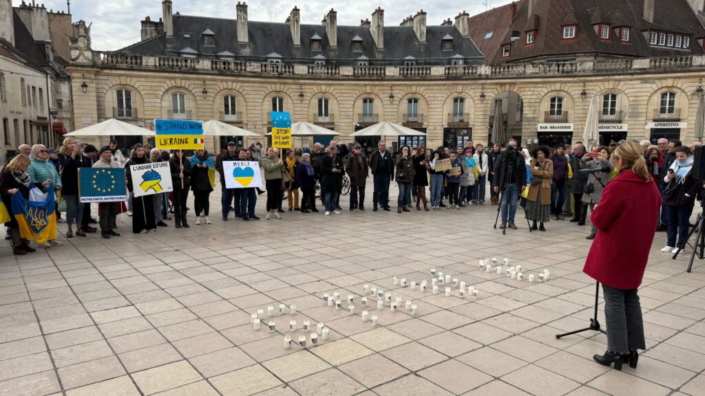 Trois ans après l'invasion russe, le Palais des Ducs de Bourgogne s'illuminera aux couleurs de l'Ukraine