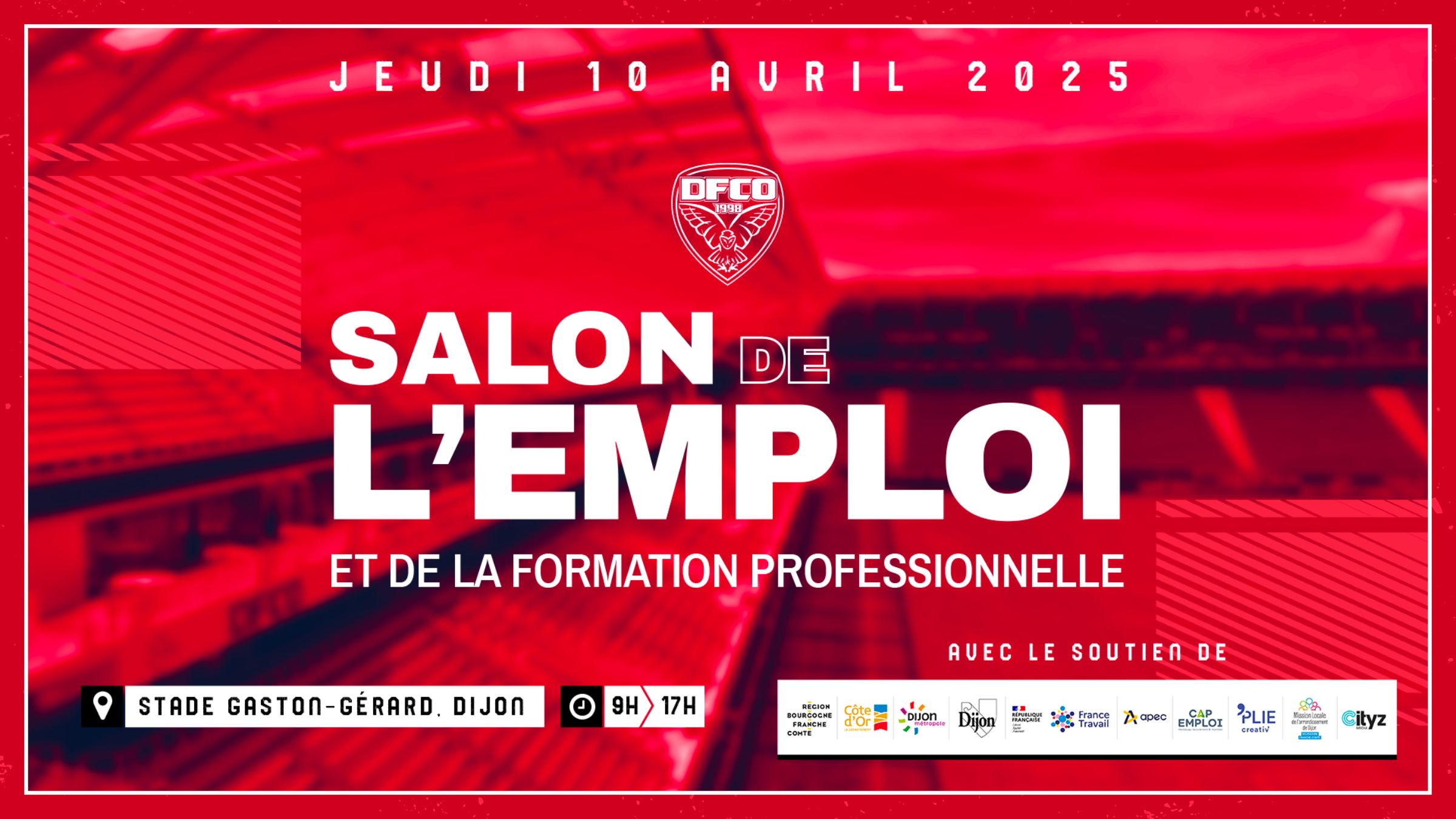 Salon de l'emploi du DFCO. Trouvez un emploi, une formation ou un projet de reconversion !