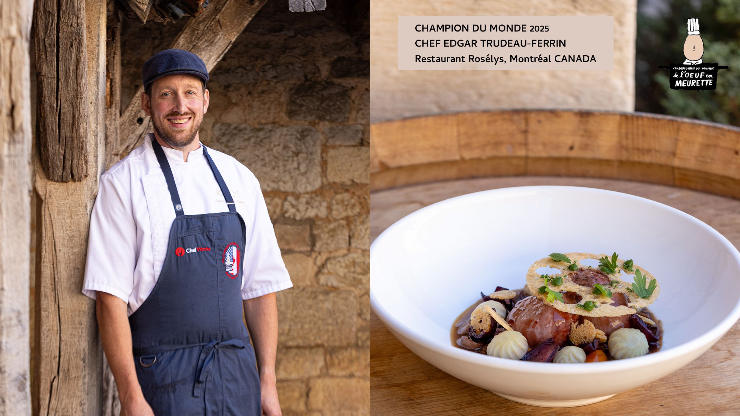 Le Canada remporte à nouveau le titre de Champion du Monde de l'Oeuf en Meurette