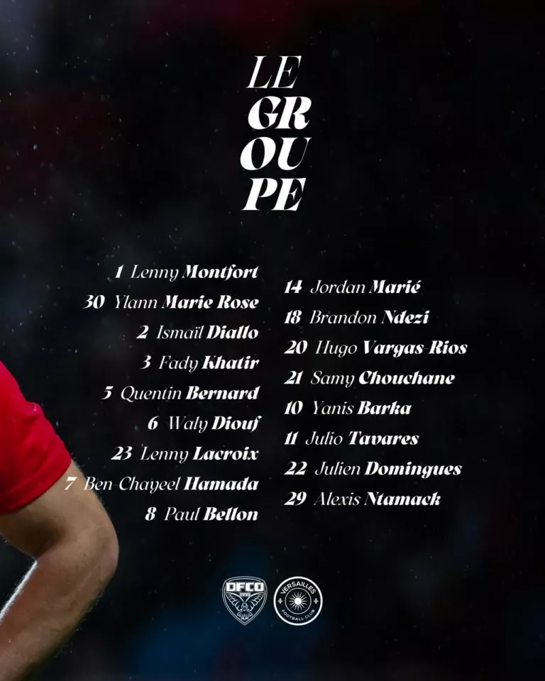 Le DFCO reçoit Versailles pour consolider sa première place