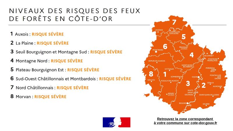 Côte-d’Or : le département placé en risque sévère d’incendie de forêt